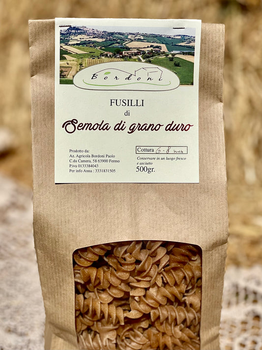 Fusilli di semola di grano duro