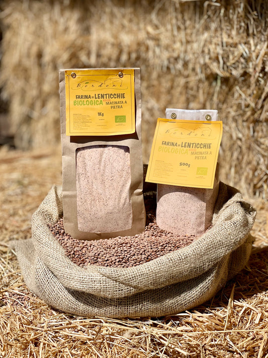 Farina di lenticchie rosse